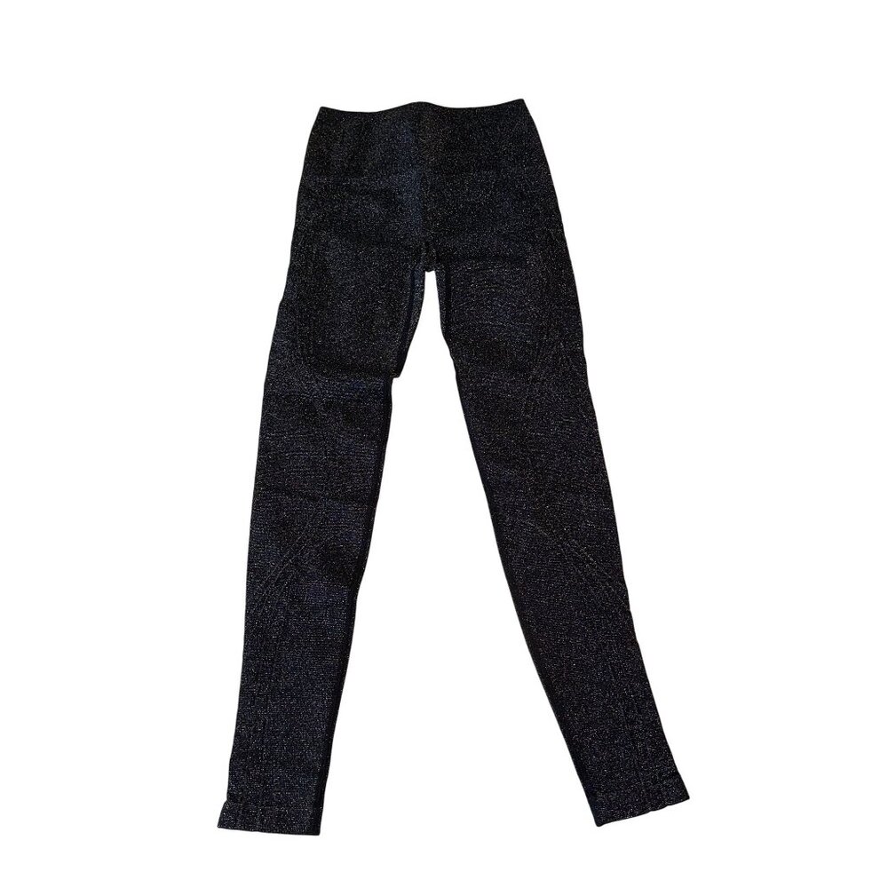 NWT Fabletics Seamless Black Sparkle Lurex High-Waisted Legging Women's X-Small
